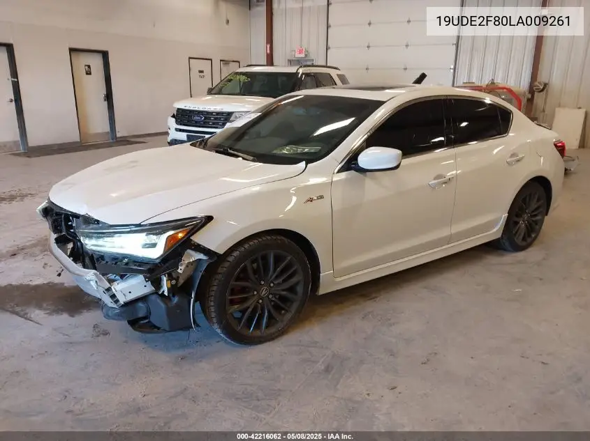 2020 Acura Ilx Premium A-Spec Packages/Technology A-Spec Packages VIN: 19UDE2F80LA009261 Lot: 42216062