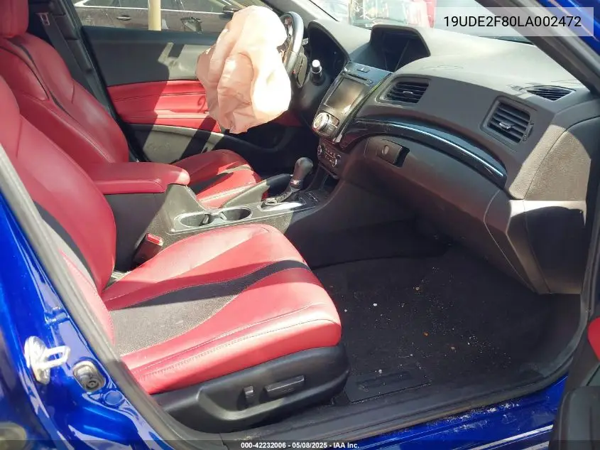2020 Acura Ilx Premium A-Spec Packages/Technology A-Spec Packages VIN: 19UDE2F80LA002472 Lot: 42232006