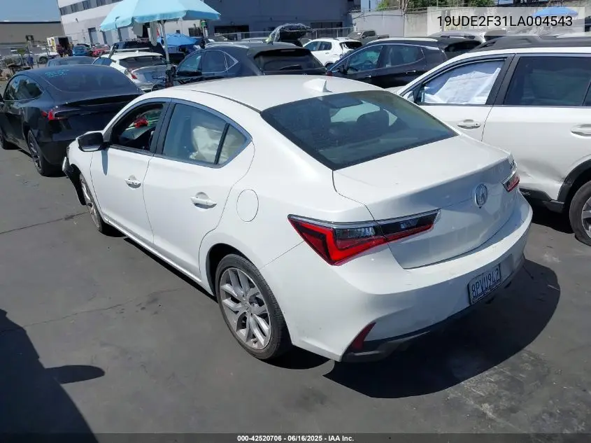 2020 Acura Ilx Standard VIN: 19UDE2F31LA004543 Lot: 42520706