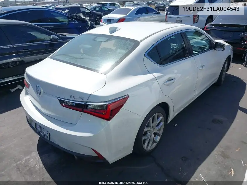 2020 Acura Ilx Standard VIN: 19UDE2F31LA004543 Lot: 42520706