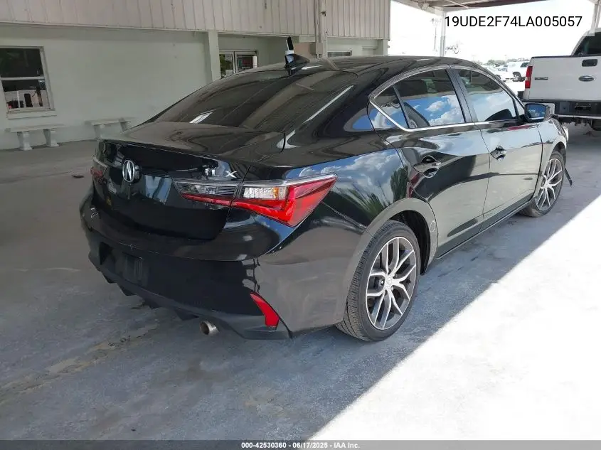 2020 Acura Ilx Premium Package/Technology Package VIN: 19UDE2F74LA005057 Lot: 42530360