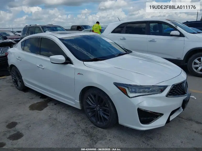 2020 Acura Ilx Premium A-Spec Packages/Technology A-Spec Packages VIN: 19UDE2F88LA011176 Lot: 42558585