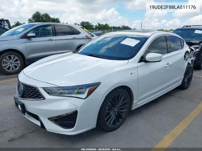 2020 Acura Ilx Premium A-Spec Packages/Technology A-Spec Packages VIN: 19UDE2F88LA011176 Lot: 42558585