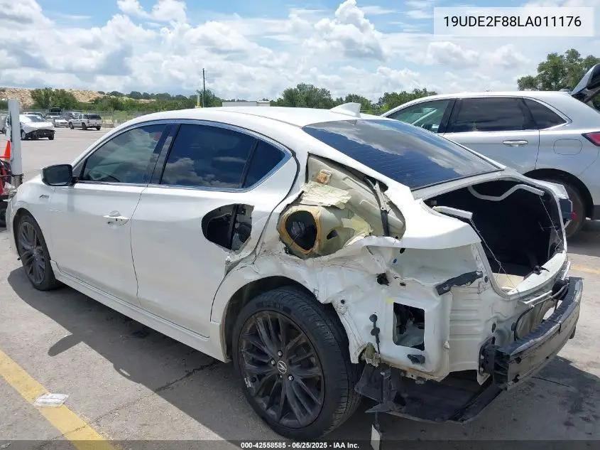 2020 Acura Ilx Premium A-Spec Packages/Technology A-Spec Packages VIN: 19UDE2F88LA011176 Lot: 42558585
