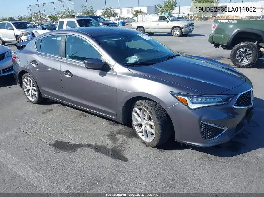 2020 Acura Ilx VIN: 19UDE2F36LA011052 Lot: 42606110