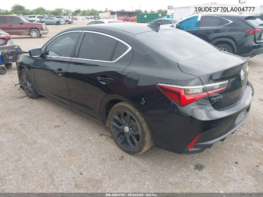 19UDE2F70LA004777 2020 Acura Ilx Premium Package/Technology Package