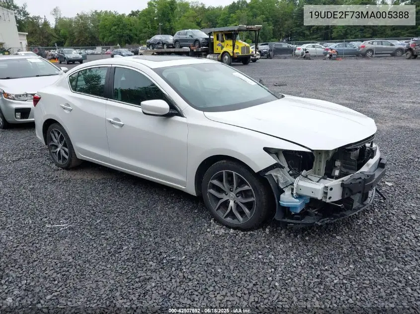 2021 Acura Ilx Premium Package/Technology Package VIN: 19UDE2F73MA005388 Lot: 42507592