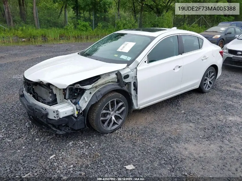 2021 Acura Ilx Premium Package/Technology Package VIN: 19UDE2F73MA005388 Lot: 42507592