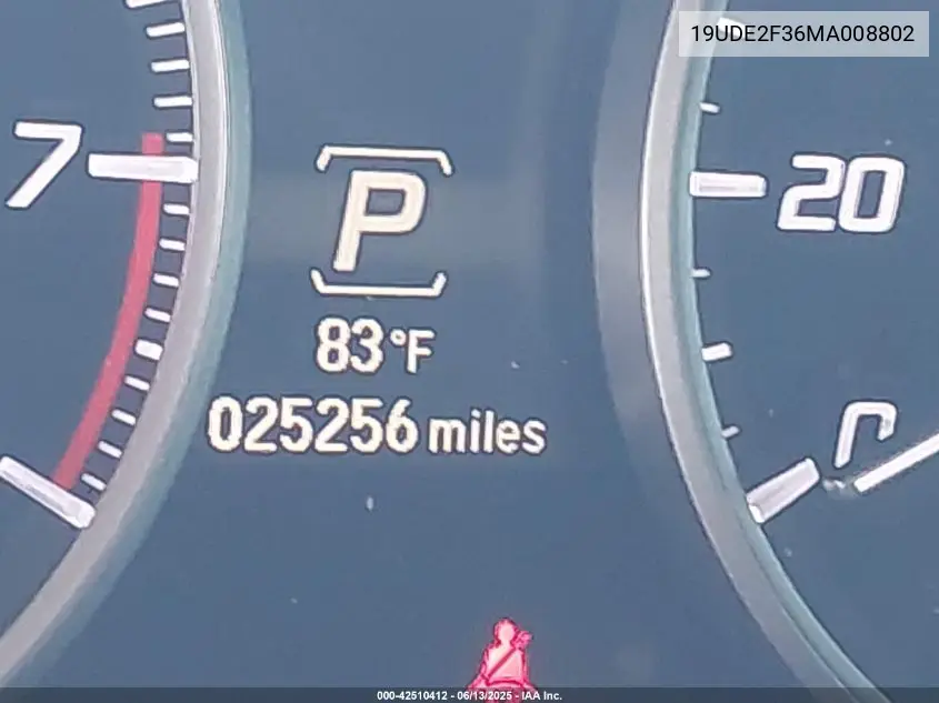 2021 Acura Ilx Standard VIN: 19UDE2F36MA008802 Lot: 42510412