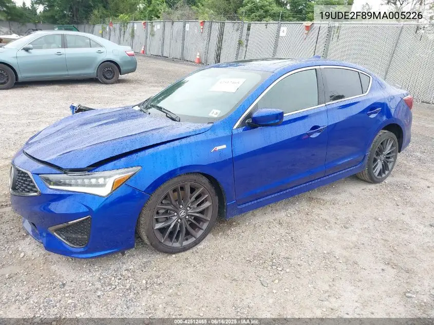 2021 Acura Ilx Premium A-Spec Packages/Technology A-Spec Packages VIN: 19UDE2F89MA005226 Lot: 42512465