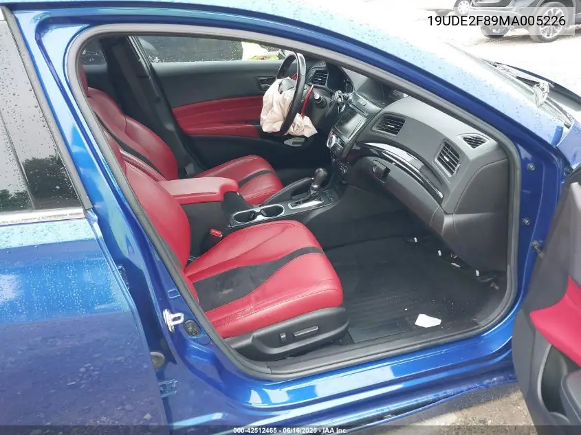 2021 Acura Ilx Premium A-Spec Packages/Technology A-Spec Packages VIN: 19UDE2F89MA005226 Lot: 42512465