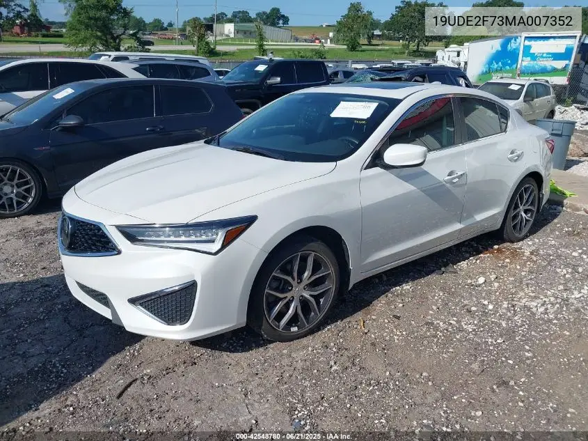 2021 Acura Ilx Premium Package/Technology Package VIN: 19UDE2F73MA007352 Lot: 42548780