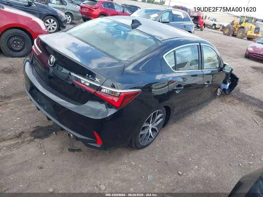 2021 Acura Ilx Premium Package/Technology Package VIN: 19UDE2F75MA001620 Lot: 42559064
