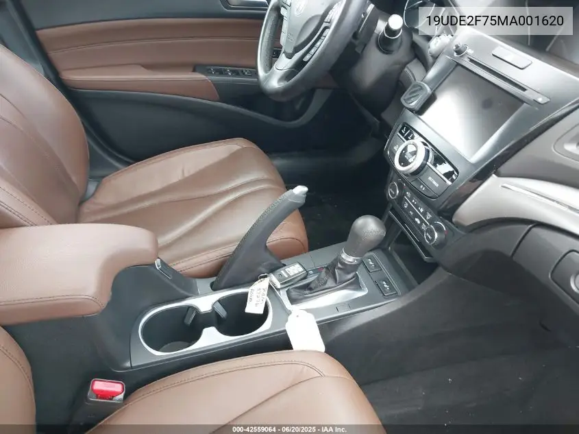 2021 Acura Ilx Premium Package/Technology Package VIN: 19UDE2F75MA001620 Lot: 42559064
