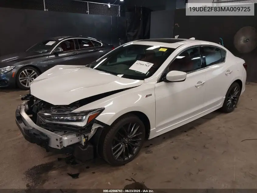 2021 Acura Ilx Premium A-Spec Packages/Technology A-Spec Packages VIN: 19UDE2F83MA009725 Lot: 42566763