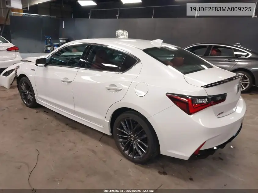 2021 Acura Ilx Premium A-Spec Packages/Technology A-Spec Packages VIN: 19UDE2F83MA009725 Lot: 42566763