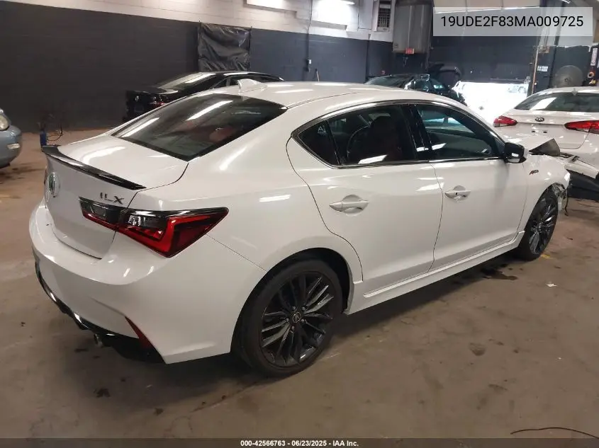 2021 Acura Ilx Premium A-Spec Packages/Technology A-Spec Packages VIN: 19UDE2F83MA009725 Lot: 42566763