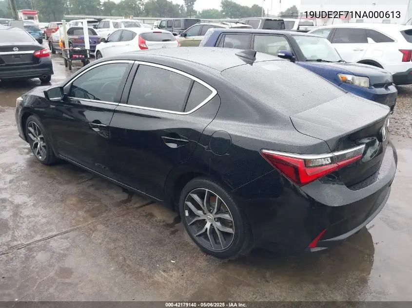 2022 Acura Ilx Premium Package VIN: 19UDE2F71NA000613 Lot: 42179140