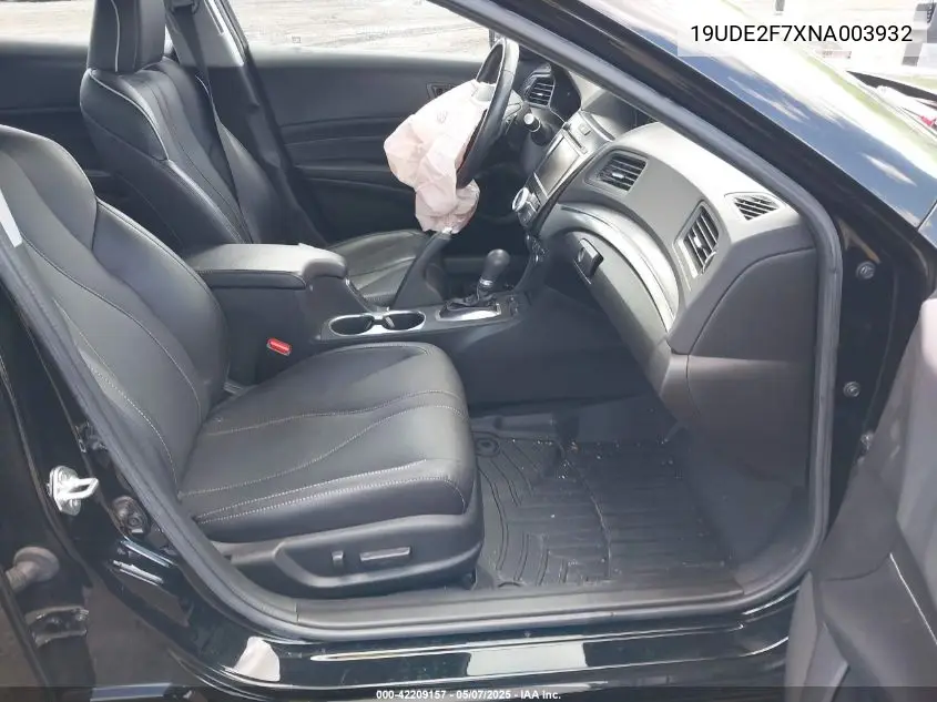 2022 Acura Ilx Premium Package VIN: 19UDE2F7XNA003932 Lot: 42209157