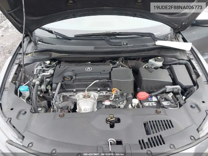 2022 Acura Ilx Premium A-Spec Packages/Technology A-Spec Packages VIN: 19UDE2F88NA006773 Lot: 42479697