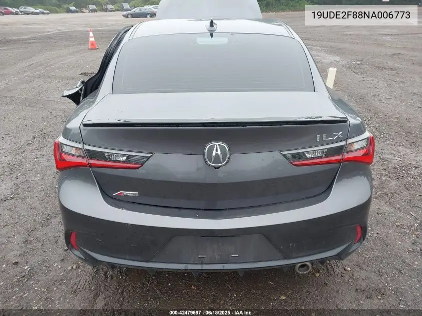 2022 Acura Ilx Premium A-Spec Packages/Technology A-Spec Packages VIN: 19UDE2F88NA006773 Lot: 42479697