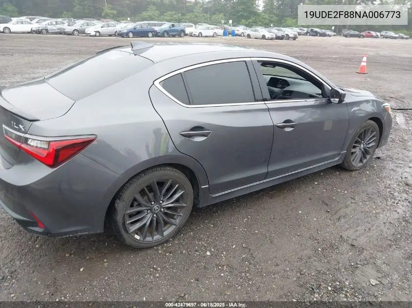 2022 Acura Ilx Premium A-Spec Packages/Technology A-Spec Packages VIN: 19UDE2F88NA006773 Lot: 42479697