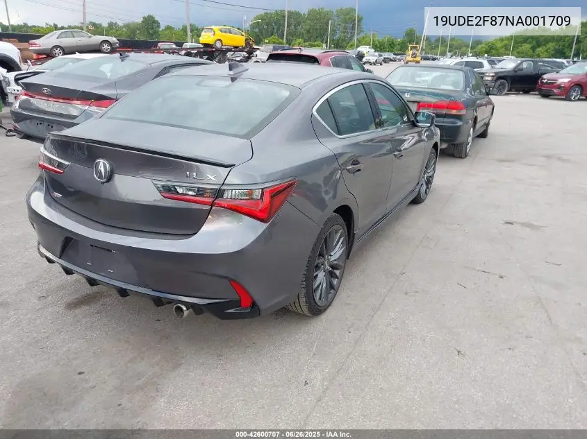 2022 Acura Ilx Premium A-Spec Packages/Technology A-Spec Packages VIN: 19UDE2F87NA001709 Lot: 42600707