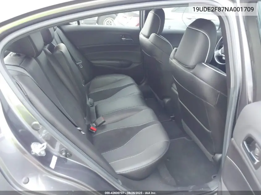 2022 Acura Ilx Premium A-Spec Packages/Technology A-Spec Packages VIN: 19UDE2F87NA001709 Lot: 42600707