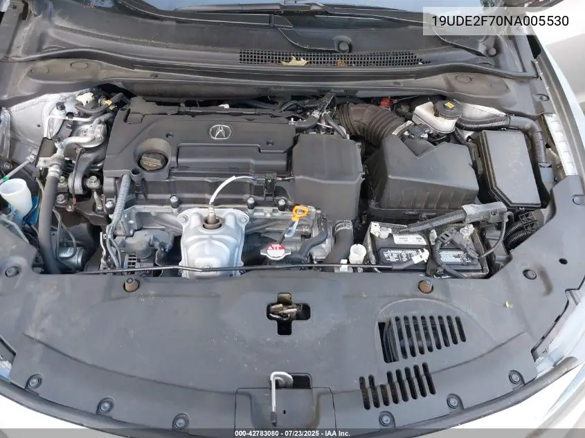 2022 Acura Ilx Premium Package VIN: 19UDE2F70NA005530 Lot: 42783080