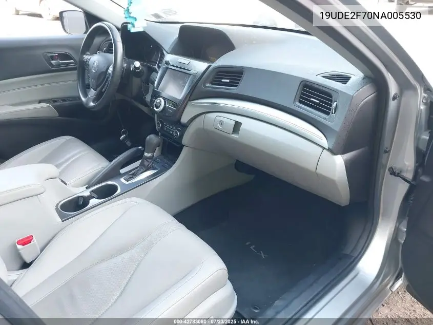 2022 Acura Ilx Premium Package VIN: 19UDE2F70NA005530 Lot: 42783080
