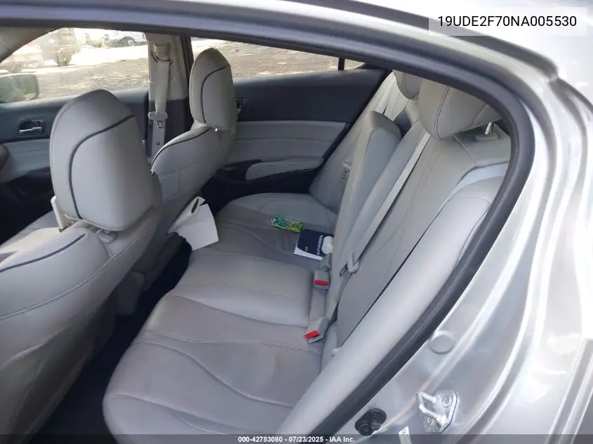 2022 Acura Ilx Premium Package VIN: 19UDE2F70NA005530 Lot: 42783080