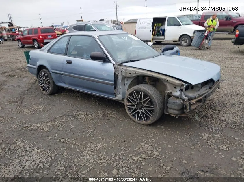 1991 Acura Integra Rs VIN: JH4DA9347MS051053 Lot: 40717169