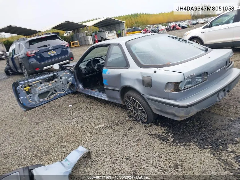 1991 Acura Integra Rs VIN: JH4DA9347MS051053 Lot: 40717169