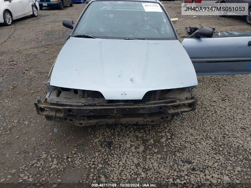 1991 Acura Integra Rs VIN: JH4DA9347MS051053 Lot: 40717169