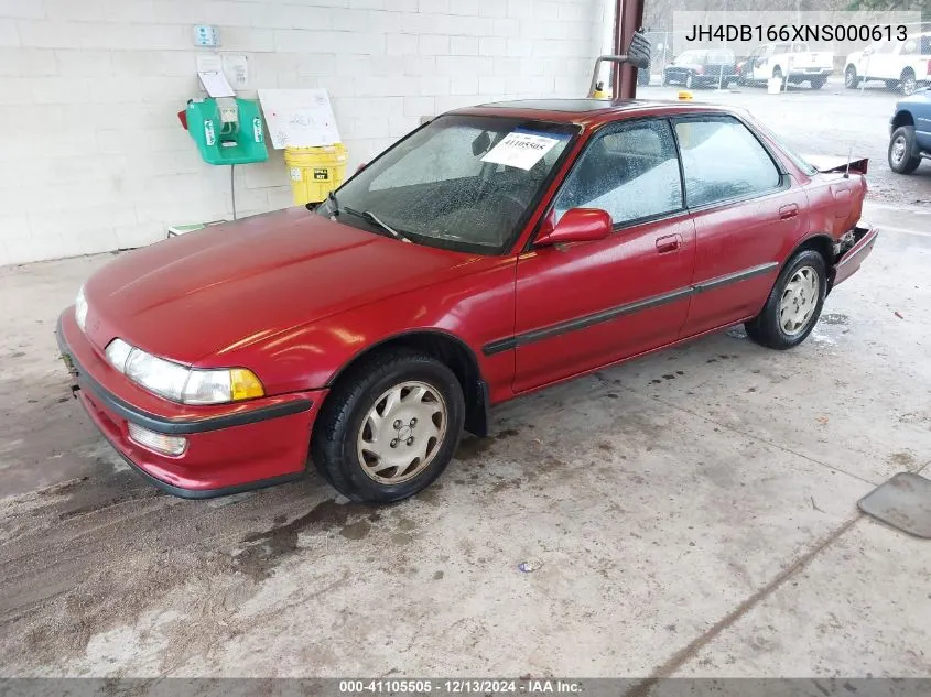 1992 Acura Integra Gs VIN: JH4DB166XNS000613 Lot: 41105505