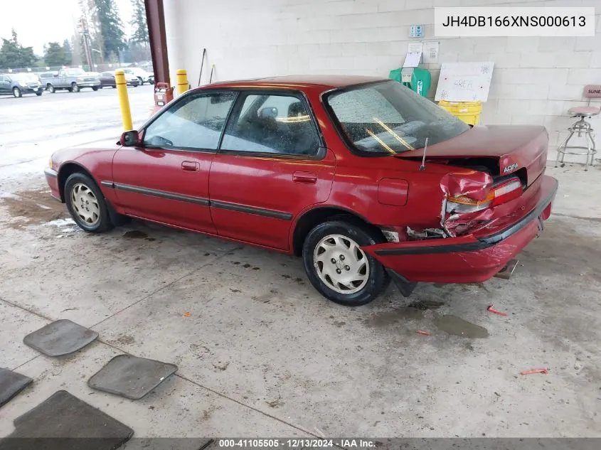 1992 Acura Integra Gs VIN: JH4DB166XNS000613 Lot: 41105505