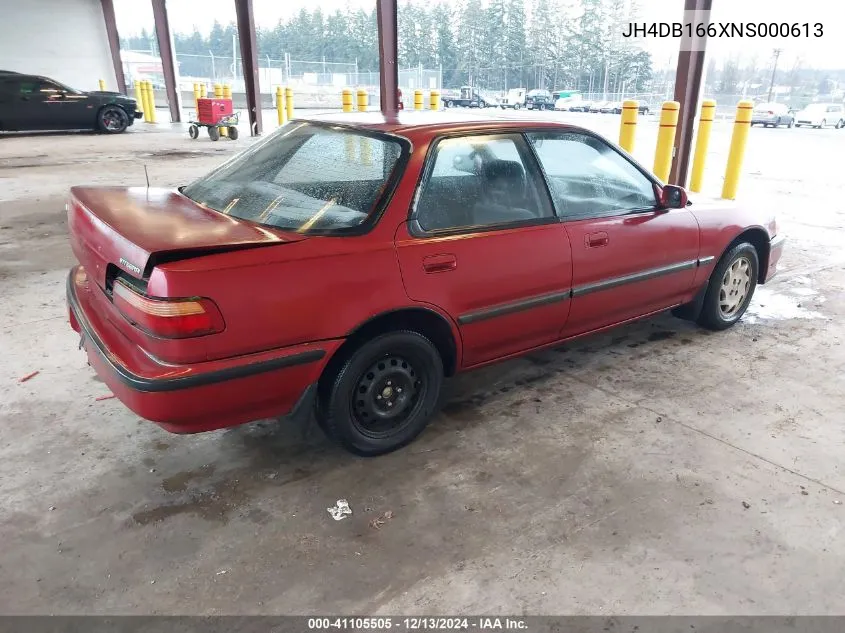 1992 Acura Integra Gs VIN: JH4DB166XNS000613 Lot: 41105505