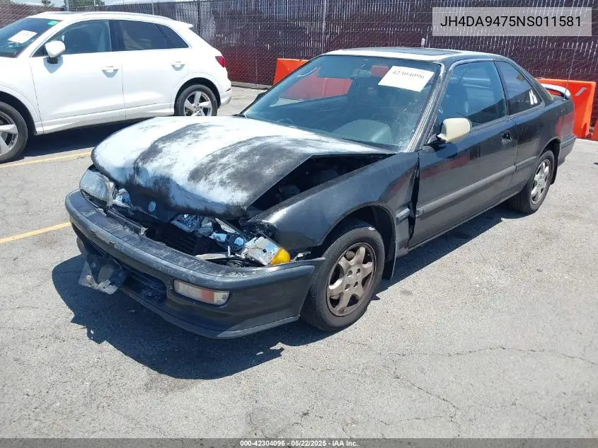 1992 Acura Integra Gs VIN: JH4DA9475NS011581 Lot: 42304096