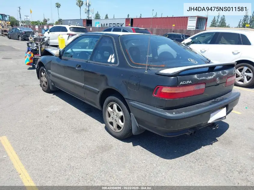 1992 Acura Integra Gs VIN: JH4DA9475NS011581 Lot: 42304096