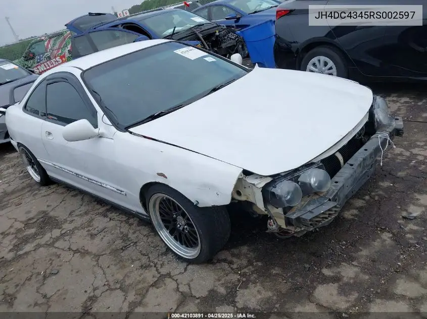 1994 Acura Integra Rs VIN: JH4DC4345RS002597 Lot: 42103891