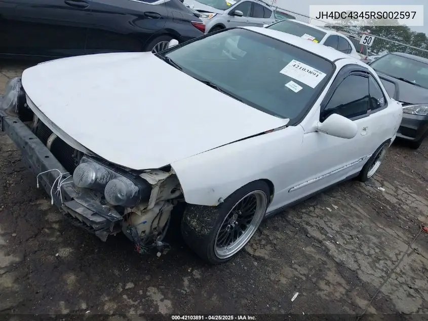 1994 Acura Integra Rs VIN: JH4DC4345RS002597 Lot: 42103891