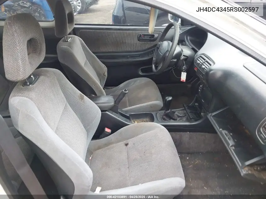 1994 Acura Integra Rs VIN: JH4DC4345RS002597 Lot: 42103891