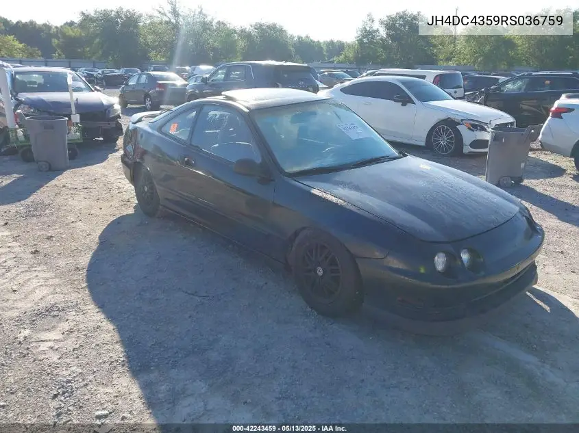 1994 Acura Integra Ls VIN: JH4DC4359RS036759 Lot: 42243459