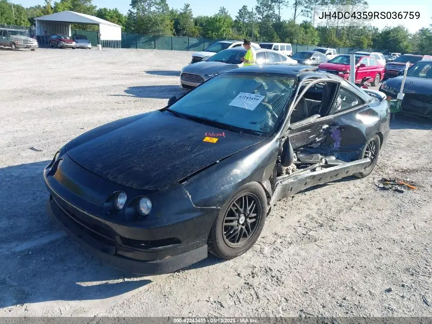 1994 Acura Integra Ls VIN: JH4DC4359RS036759 Lot: 42243459