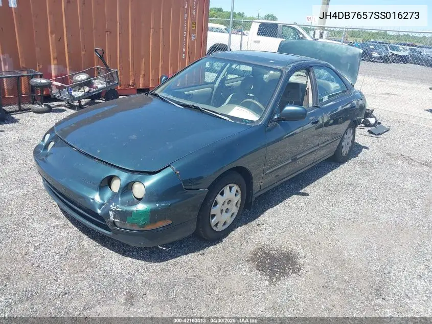 1995 Acura Integra Ls VIN: JH4DB7657SS016273 Lot: 42163413