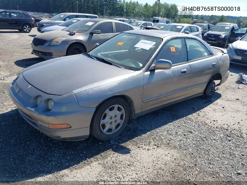1996 Acura Integra Ls VIN: JH4DB7658TS000018 Lot: 42466253