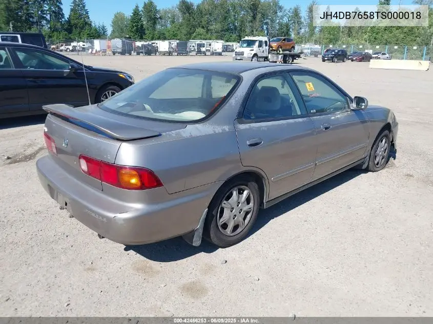 1996 Acura Integra Ls VIN: JH4DB7658TS000018 Lot: 42466253