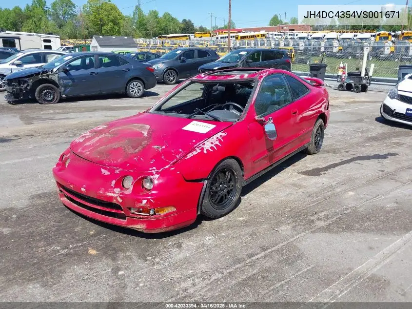 1997 Acura Integra Ls VIN: JH4DC4354VS001671 Lot: 42033394