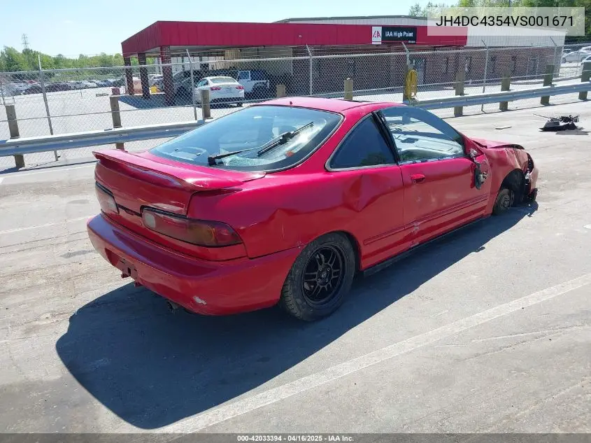 1997 Acura Integra Ls VIN: JH4DC4354VS001671 Lot: 42033394