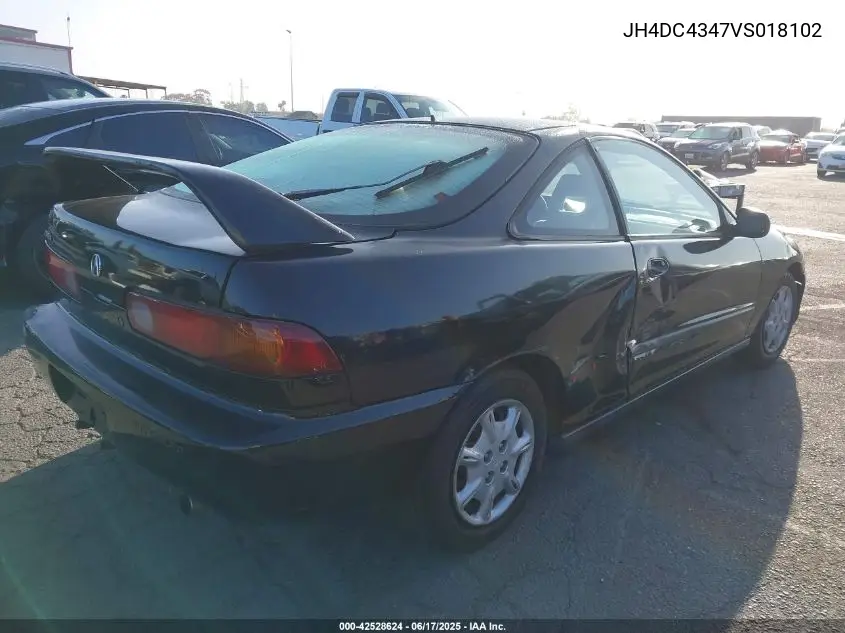 1997 Acura Integra Gs/Rs VIN: JH4DC4347VS018102 Lot: 42528624